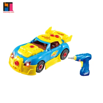 take apart toy car with drill