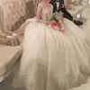 OEM Robe de mariage Vestido de noiva Lace Long Tail Mermaid Ruffled White Long Sleeve 2018 African Wedding Dresses