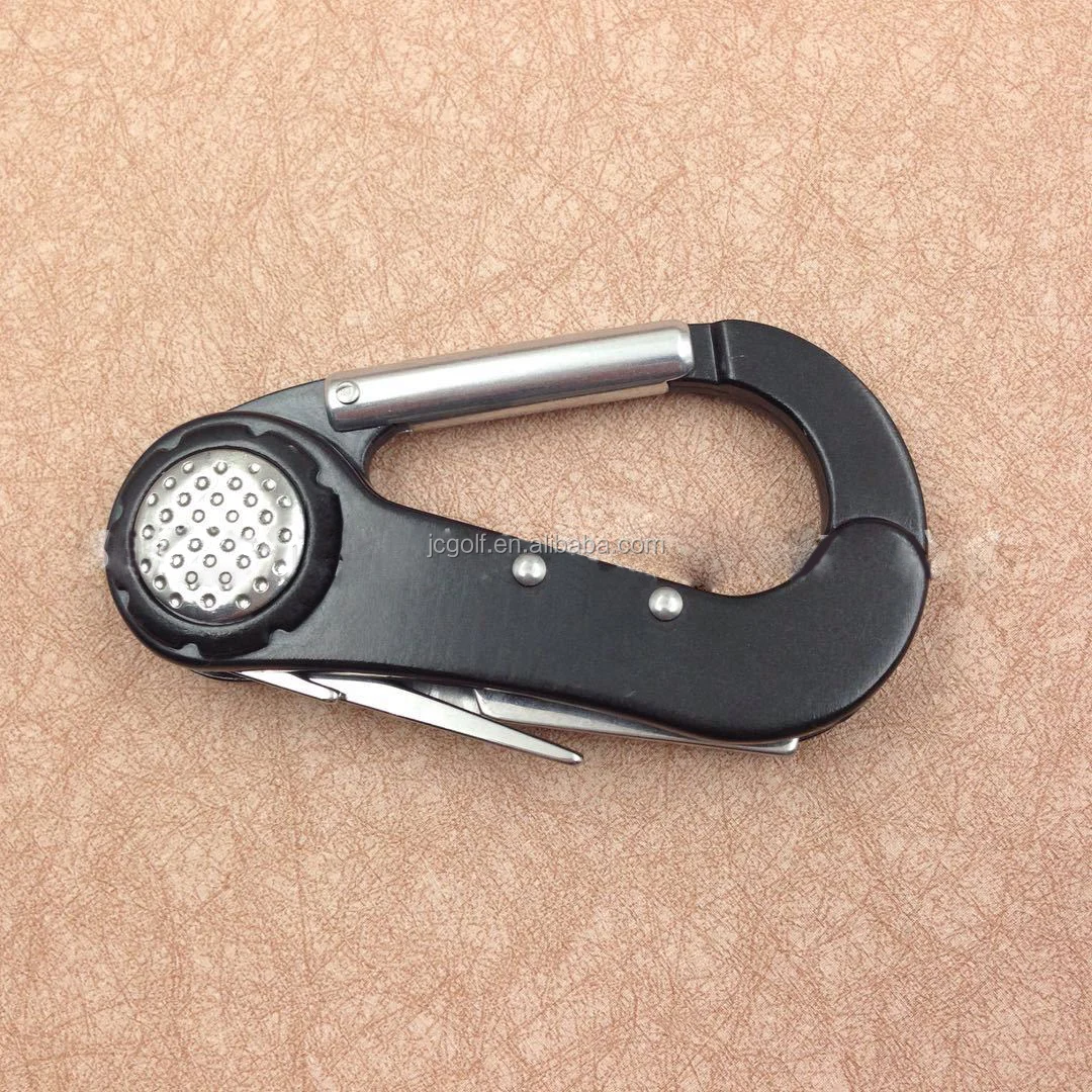 Climbing Hook Carabiner Clip Knife Spikes Toolc Cigar Cutter Golf