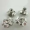Latest design fashion custom jeans button silver metal botton glass stone