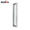 Top quality stainless steel square double sided glass industrial door pull handle