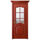 2015 New Design Cherry Wood Interior Swing Door with Glass