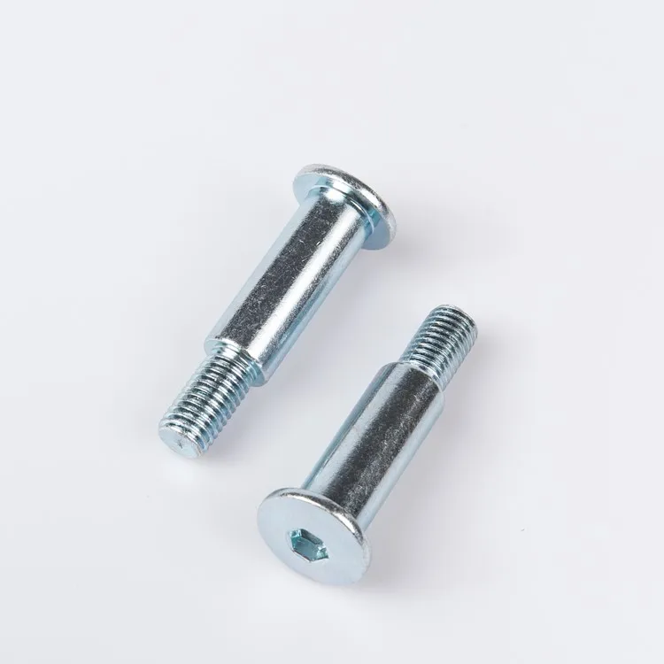 Zinc Plated Carbon Steel Flat Head Hex Socket Shoulder Machine Screw
