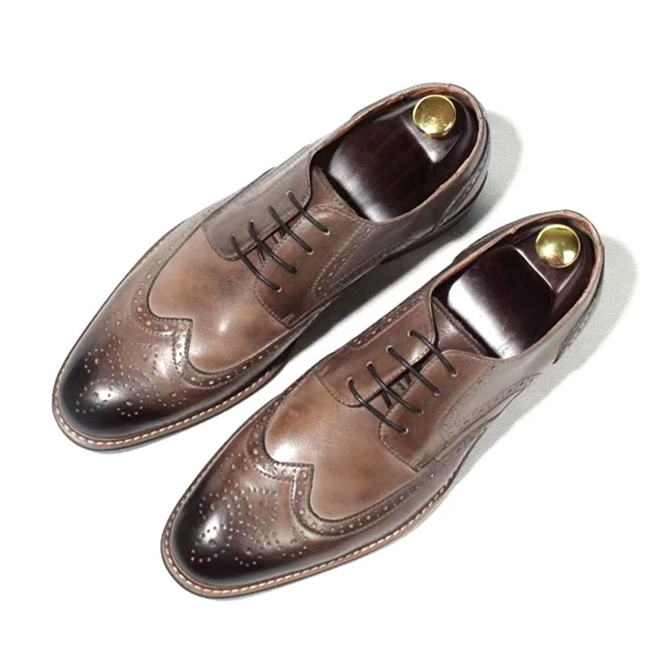 Wholesale Custom Made High Class Dress Genuine Leather Men Oxford Shoes 