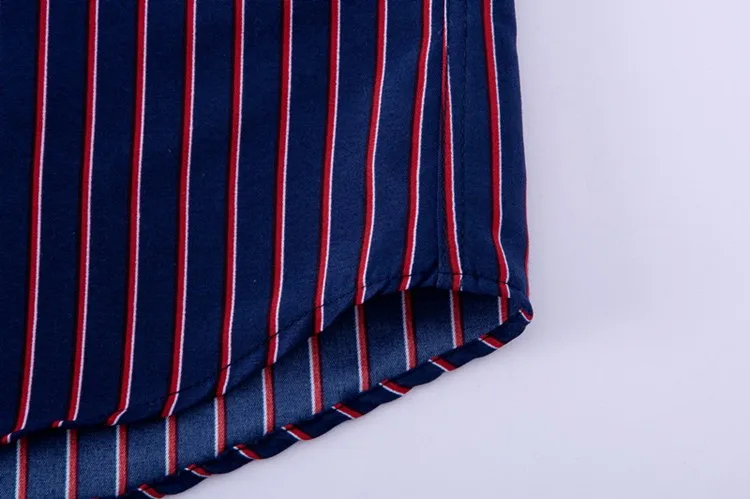 Custom Wholesale Casual Long Sleeve Men Striped Shirt - Buy Wholesale ...