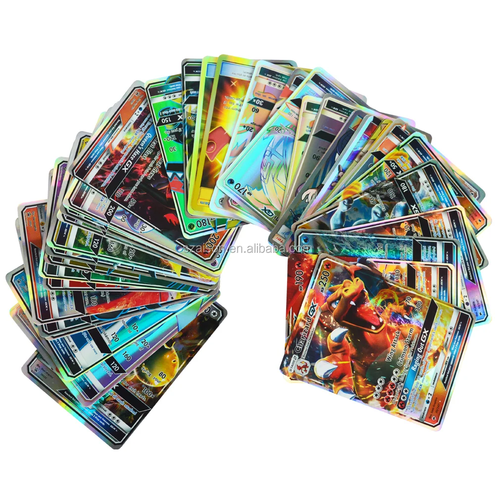 Free Shipping For 120 Pcs Lot Pokemon Trading Card Game Trainer Ex Gx ...