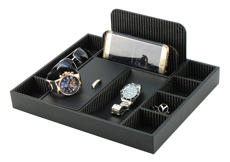 PU Leather Trinkets Collection Valet Tray Wholesale  (1)