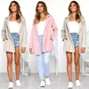 Women Long Coat Winter Parka Jacket Solid Cardigan Overcoat Outwear