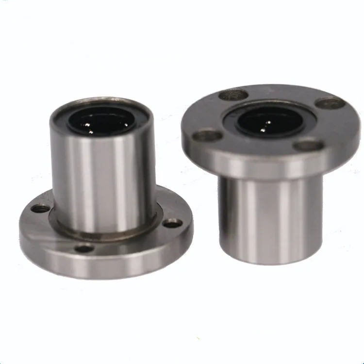 A● LMF16UU 16mm Inner Dia 5mm Mount Diameter Linear Round Flange Bearing 