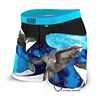 Family style interesting boxer brief underwear coolmax lining trunks mesh breathable underwear for men