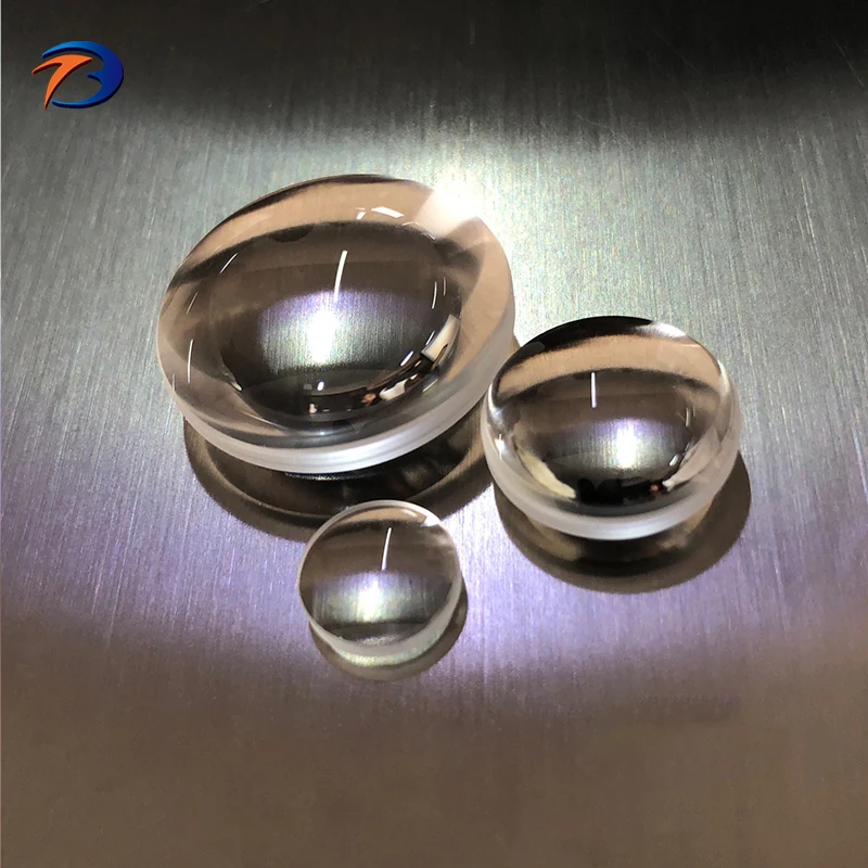 Double convex optical glass  round spherical biconvex lens in stock
