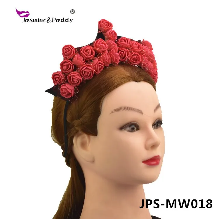 rose crown headband