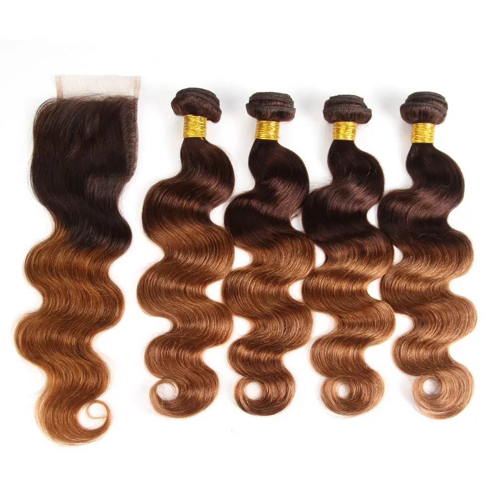 New Arrival Wholesale Ombre Color Virgin Brazilian Human Hair