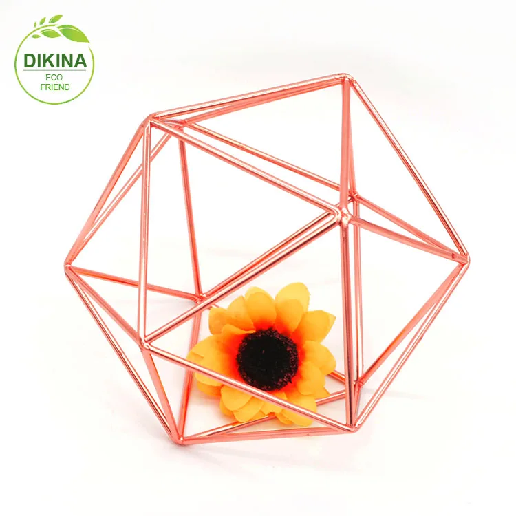 2018 ||| This can be done in gold &silver & copper ||| wholesale bulk metal framed geometric terrarium glass