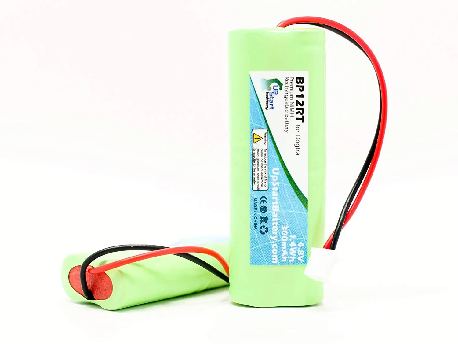 2x Pack - Dogtra 1702 NCP Battery - Replacement for Dogtra BP12RT Dog Training Collar Receiver Battery (300mAh, 4.8V, NI-MH)