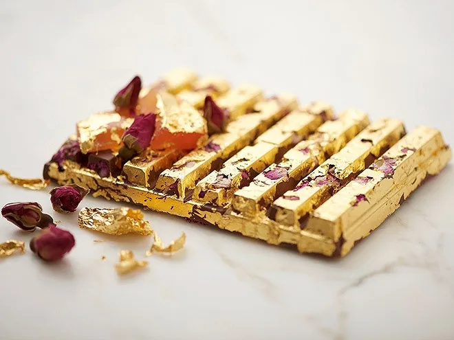 24克拉尺寸8 * 8厘米松散可食用金箔床单由金盛正品金箔