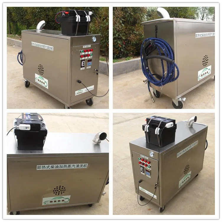 Ce 10 Bar Battery/electrci Driven Mobile Diesel Steam Cleaner/diesel