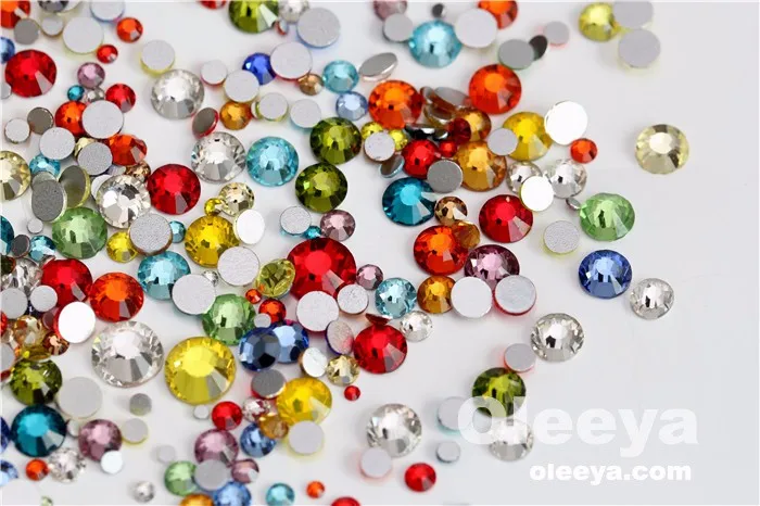 Wholesale Newest Moonlight Color Nail Art Crystal Rhinestone SS20 Flat Back Round Non Hot Fix Rhinestone for Nails