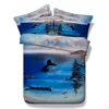 Beautiful mountain river painting by artist Masterspray 3d bed set