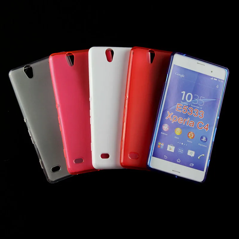 Newest wholesale Mix Colors pudding TPU case For Sony Xperia c4 E5333
