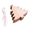 2018 New Design Wooden Chips Ornaments Christmas Decoration Laser Cut Decoration