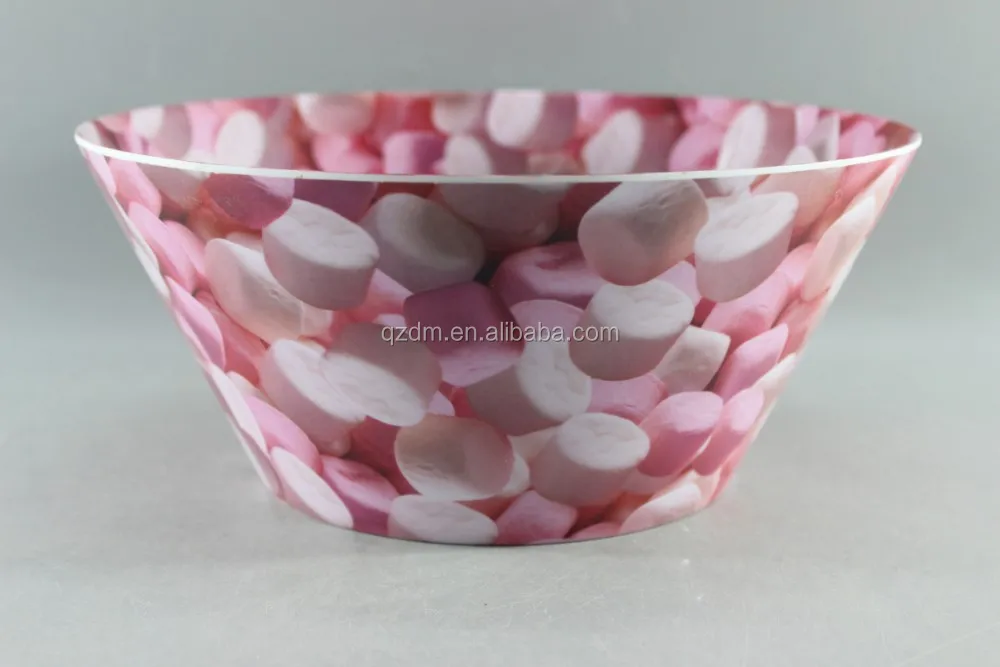 Two-Side Print 10" Melamine salad bowls