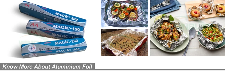 household alu foil colored box