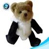 Real fur cute plush panda hat promotion soft stuffed panda