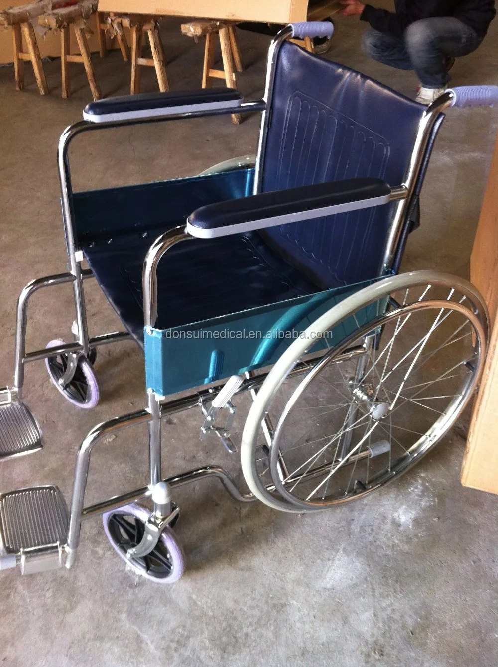 Top Sale Stainless Steel Manual Folding Wheelchair Price - Buy