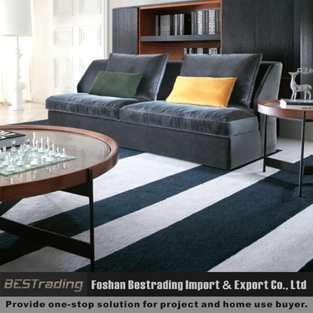 Moderne woonkamer meubels 3 zits bank zonder armen woonkamer sofa ...