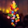 Novelty cotton ball indoor outdoor led string lights with factory price by China Manufacturer
