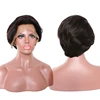 Different hairstyles wigs virgin human hair brazilian pixie cut human hair wig, short bob cut wig