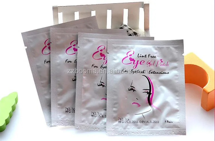 Comfy Curved Shape Lint Free Gel Under Eye Pad Patch For Eyelash Extension