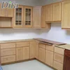 Custom Wooden Cheap Kitchen Furniture,Modular Solid Wood Kitchen Cabinet Set,Chinese Factory Kitchen Wooden Cupboard