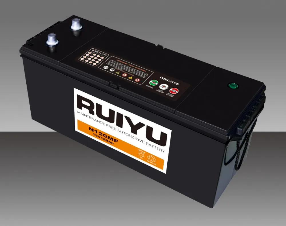 High Quality Lead Acid 12v120ah N120 Mf Auto Battery Heavy Duty Truck