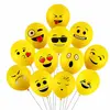 New Hot Emoji Balloons Smile Face Expression Yellow helium Latex Balloons for party decoration