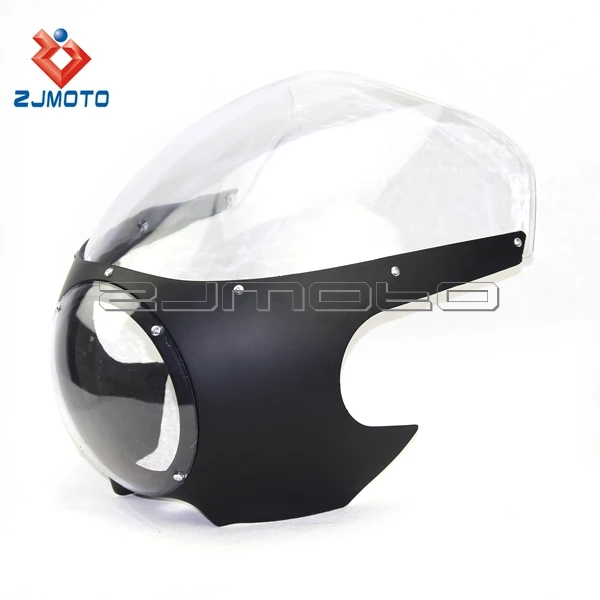 Motorcycle Headlight Fairing Custom Head Lamp Cowl Abs Material Front