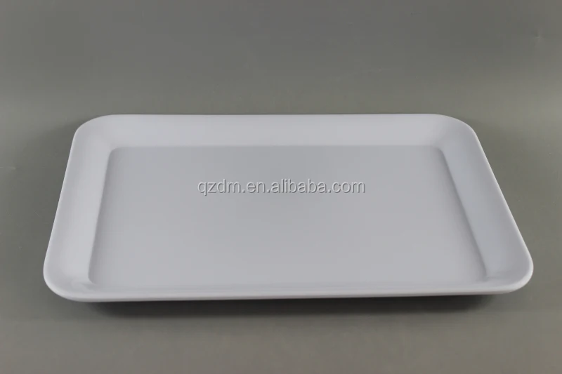 Melamine White Tray Plastic Servring Tray