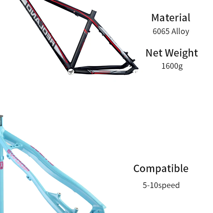 Mtb Bicycle Frame 26 27.5 29 Alloy 6065 Aluminium Alloy Mtb Frame Buy