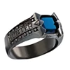 Black coating class ring custom unique college ring for graduates