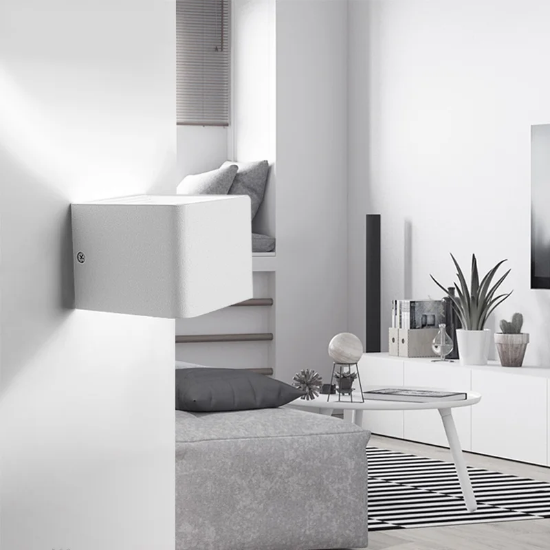 6W led wall light decorative light square for home hotel living room decoration