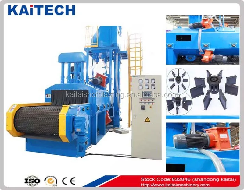 QWD shot blasting machine for little casting surface cleaning and strengthening
