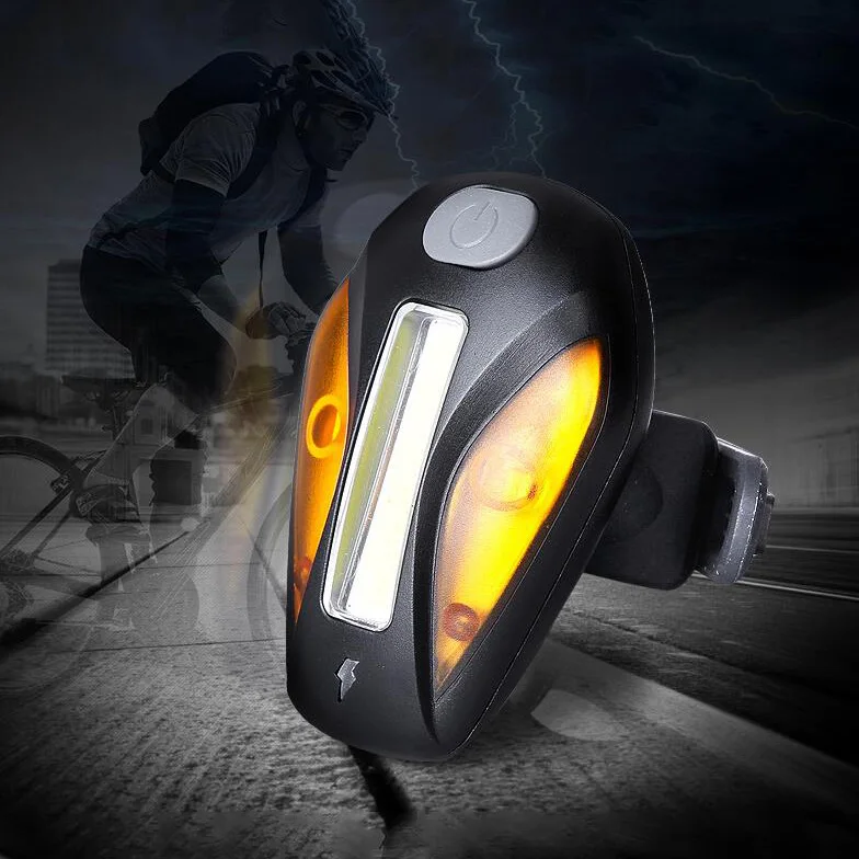 Security stable highlighting energy-efficient COB wick bicycle bike accessories light usb
