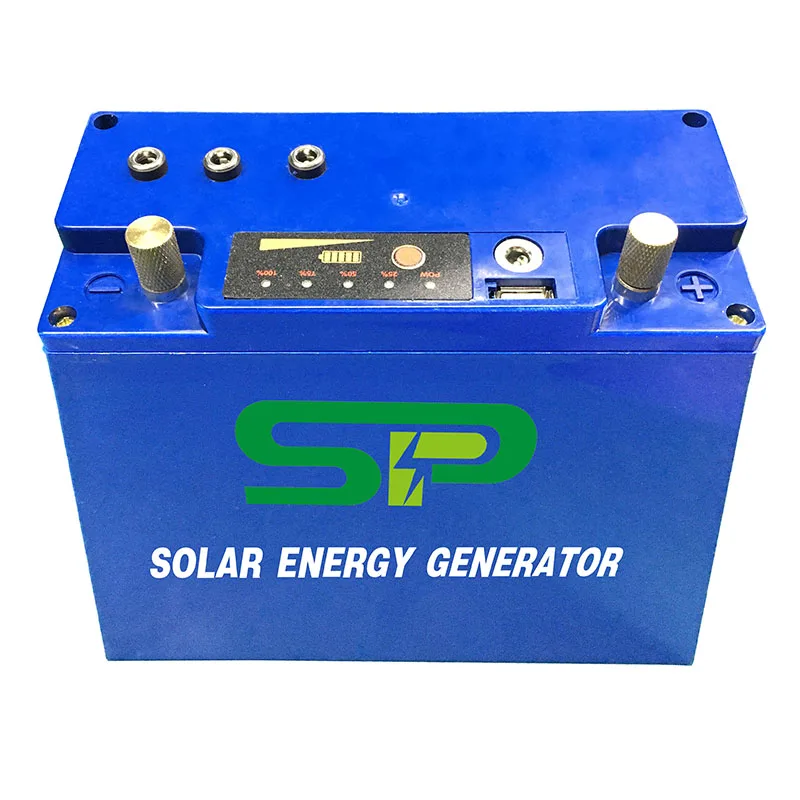 Solar Energy Battery Portable LiFePO4 Battery 5V USB 12V DC Output Solar Panel Input
