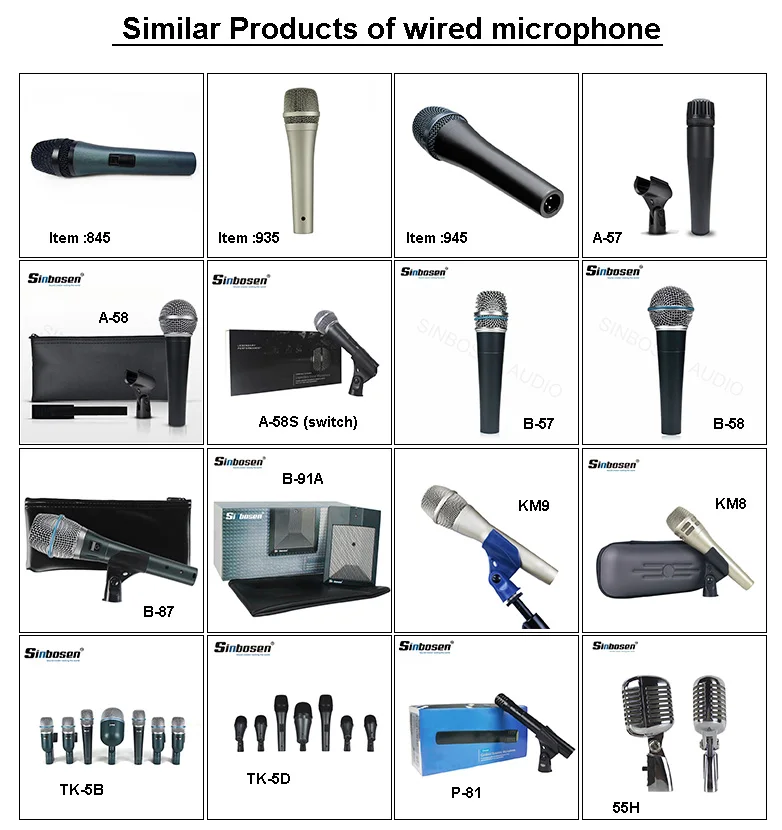 Jazz Snare TOM bass Drum mic kit microphone