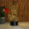 Mickey Mouse Gift Kids Night Light for Christmas Children's room Decorative lighting 3D table lamp Illusion Led night light