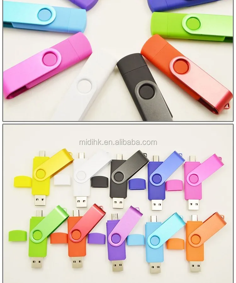 8g 16g 32g 64g double slider dual multifunctional wireless phone usb flash drive computer pendrives flash otg pen drives - ANKUX.COM