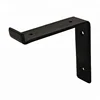 Heavy duty black steel metal wall shelf brackets