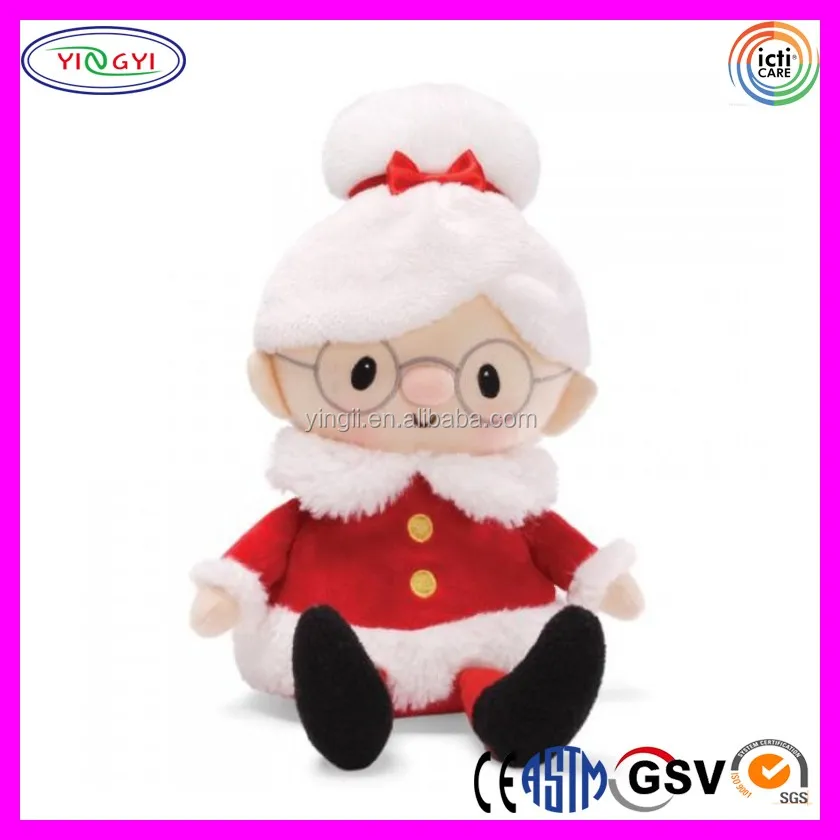 stuffed mr and mrs santa claus