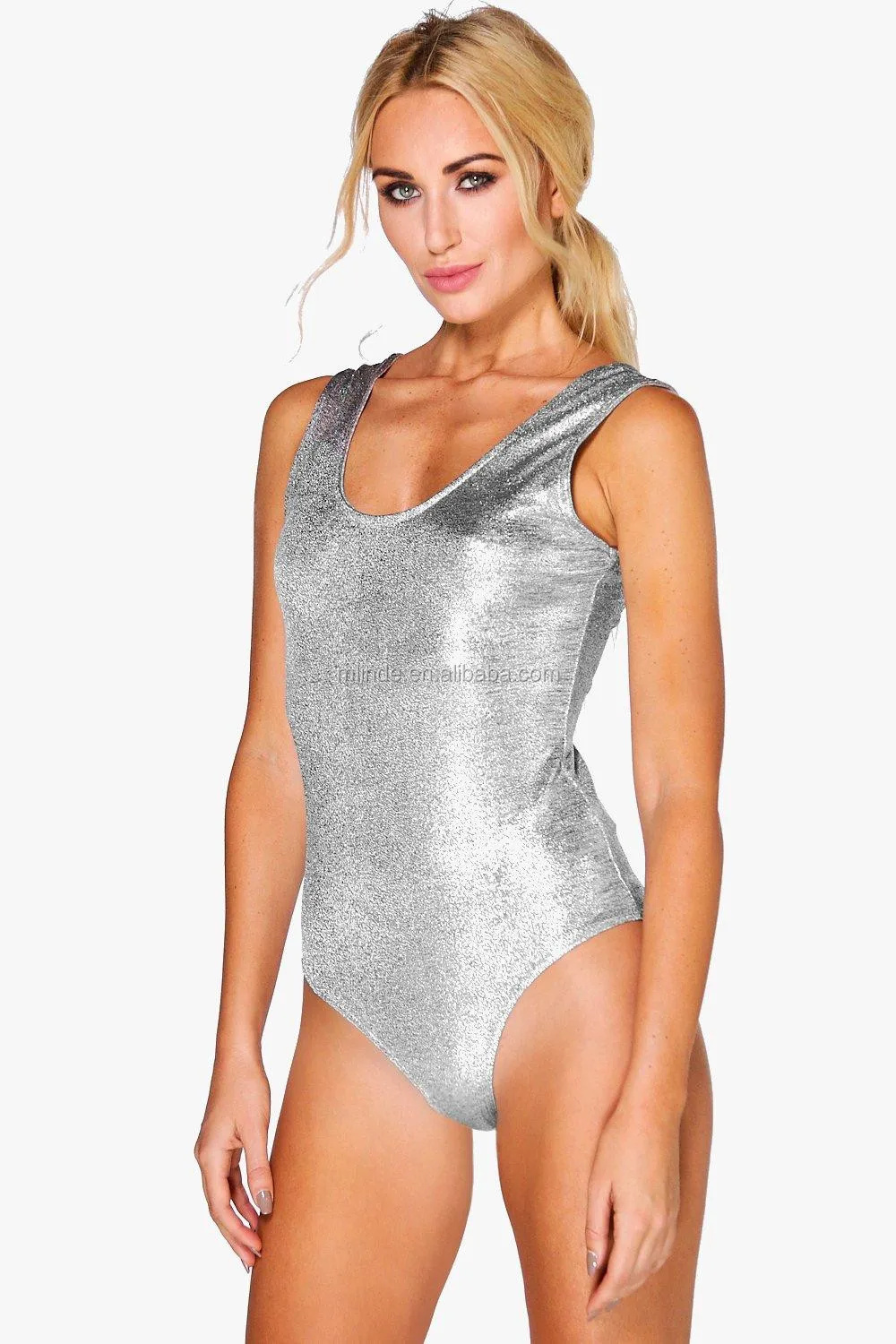 Metallic Bodysuit Adult Sex Leotards Bodysuits For Women Buy Metallic 